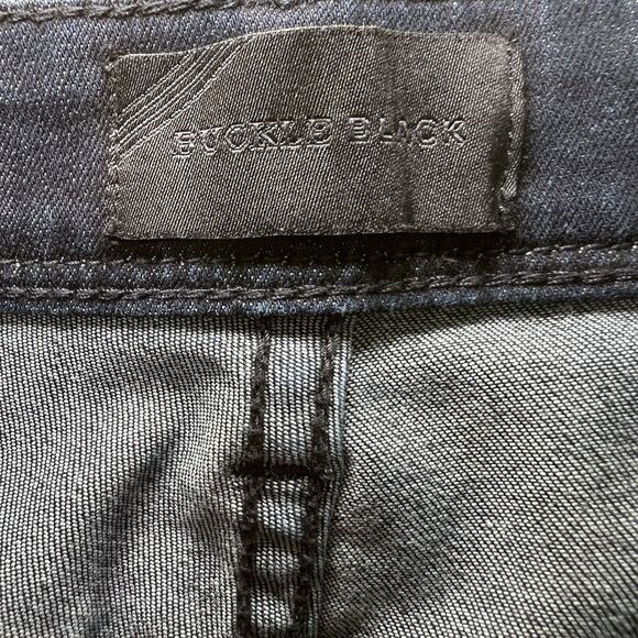 Buckle Black Skinny Jeans Womens Size 31x32 Blue Mid Rise Dark Wash Fit No. 76 - Picture 14 of 15